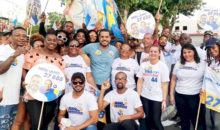 Hermano participa de caminhada com Bruno Reis em Sete de Abril e ganha força na corrida eleitoral.