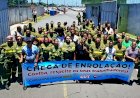 Trabalhadores da COELBA protestam contra demissões e retirada de direitos adquiridos.
