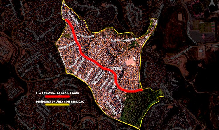 Conseguimos mais informações sobre as medidas restritivas em São Marcos e o mapeamento da área.